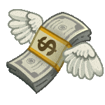 Cash with wings